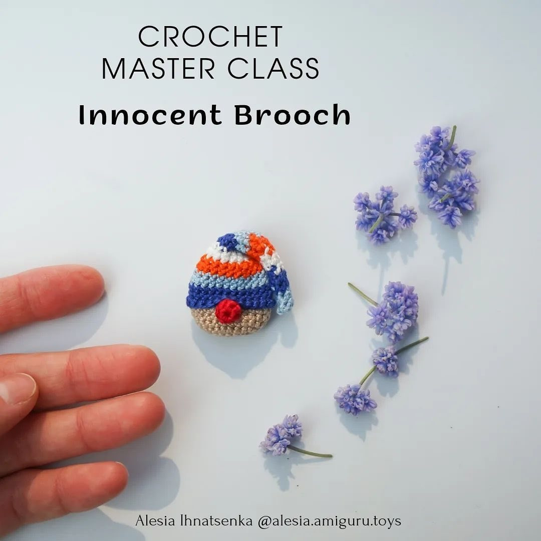 crochet master class innocent brooch