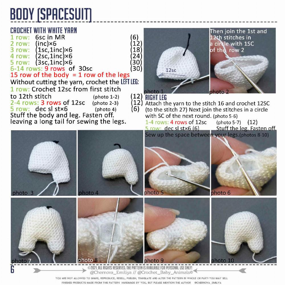 crochet pattern astronaut