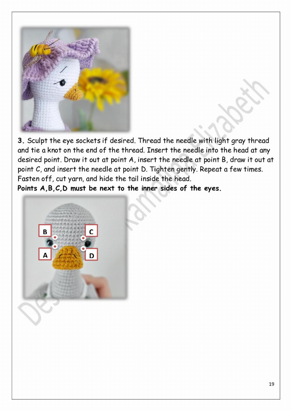 Crochet pattern «Village geese»