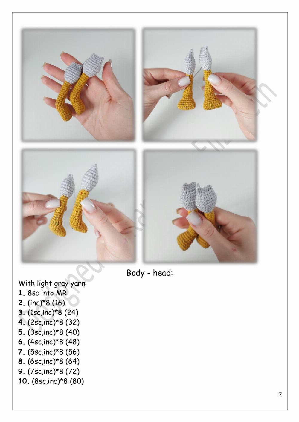 Crochet pattern «Village geese»