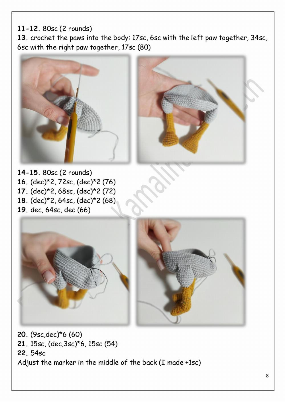 Crochet pattern «Village geese»