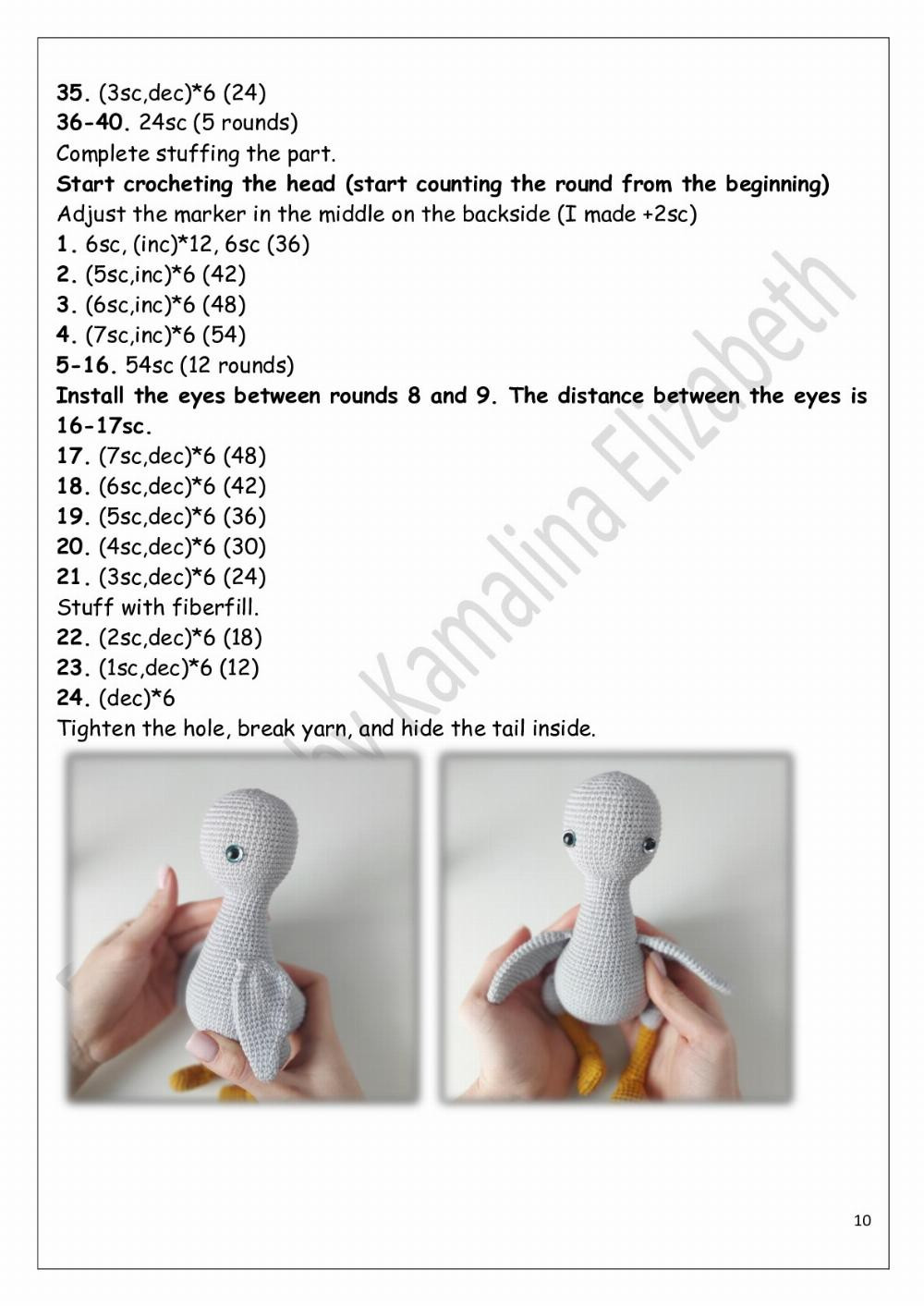 Crochet pattern «Village geese»