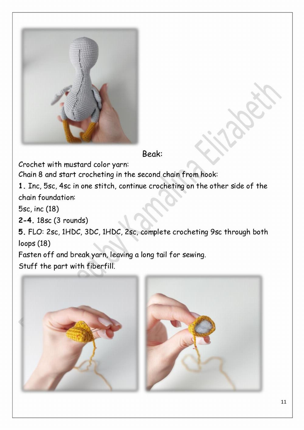 Crochet pattern «Village geese»