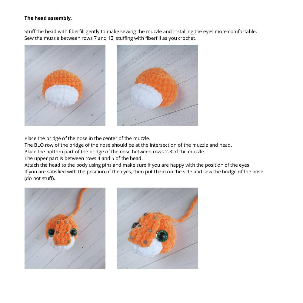 Crochet tiger / lion pattern