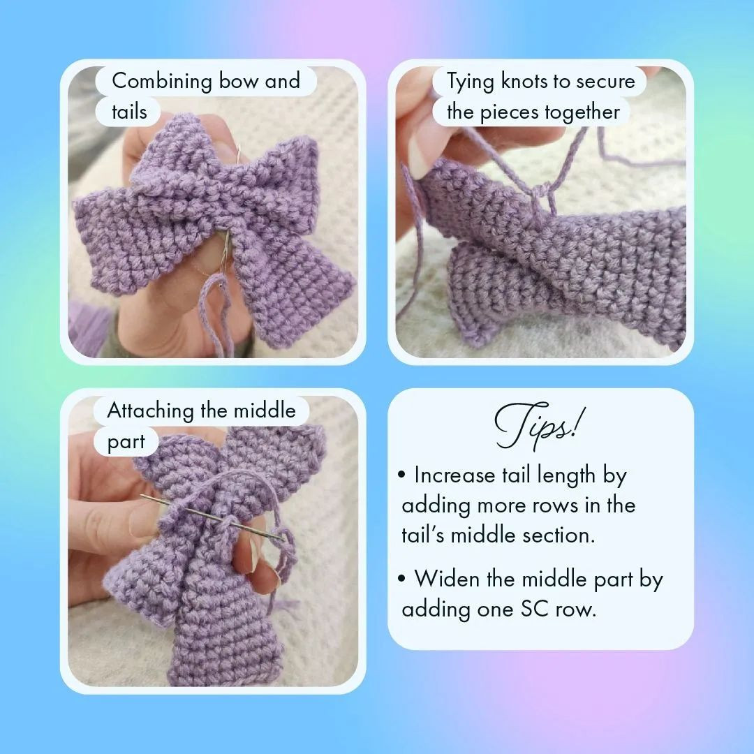 cute bow crochet pattern