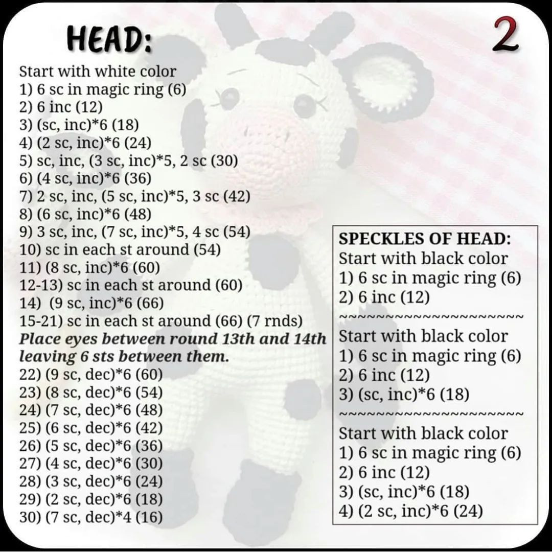 cute cow fee english pattern