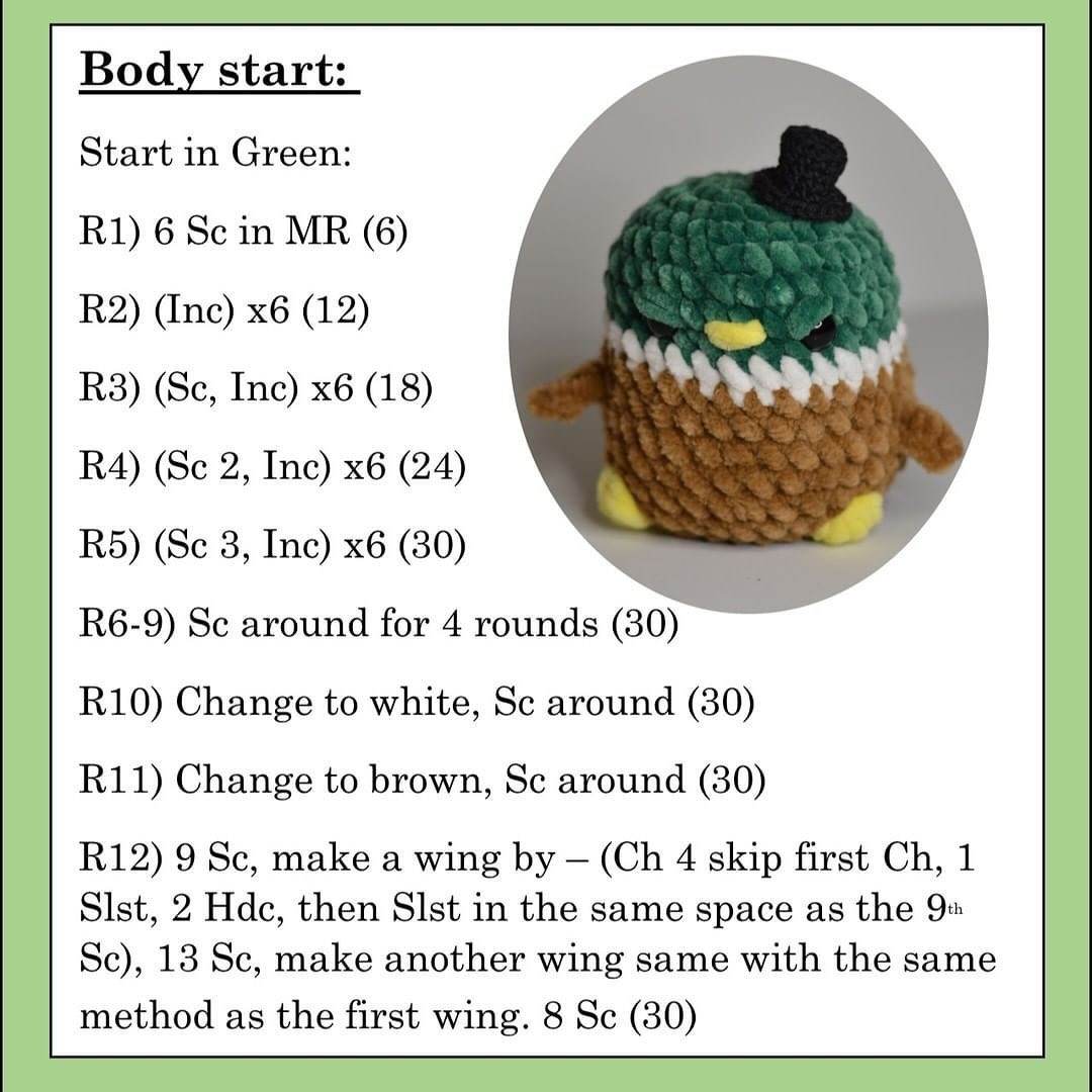 dave the angry duck free pattern