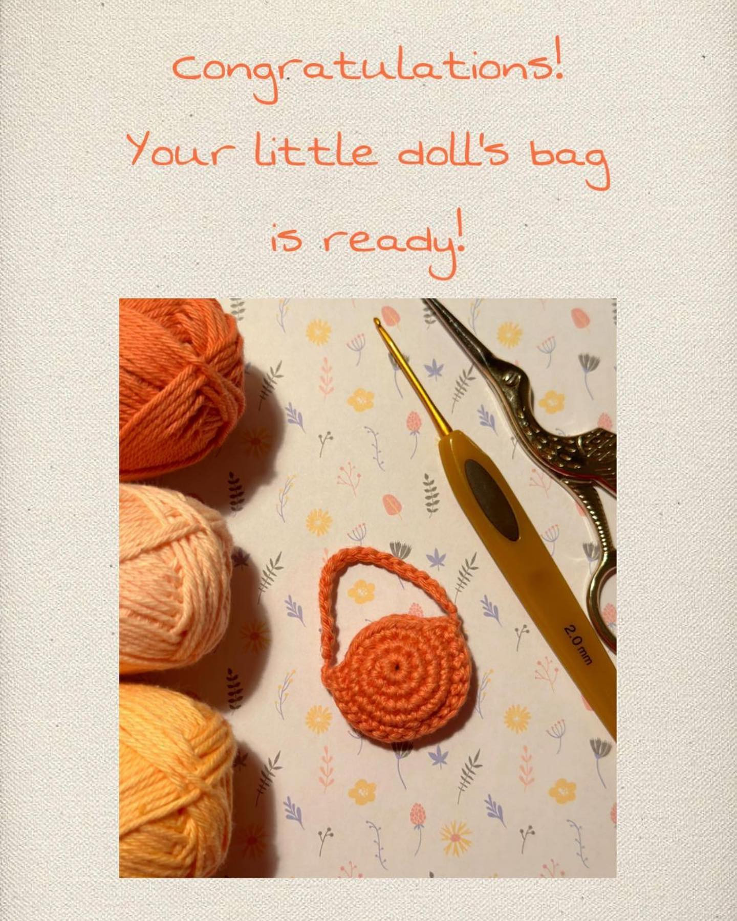 doll's bag free pattern