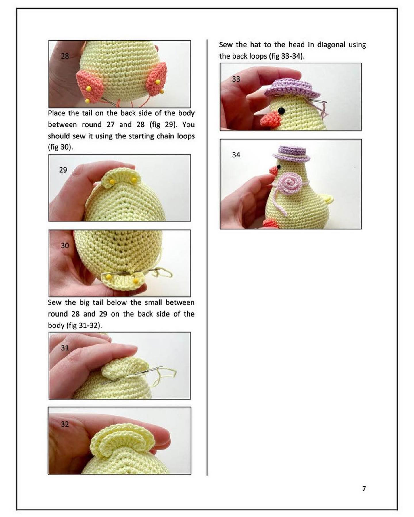 easter duck crochet pattern