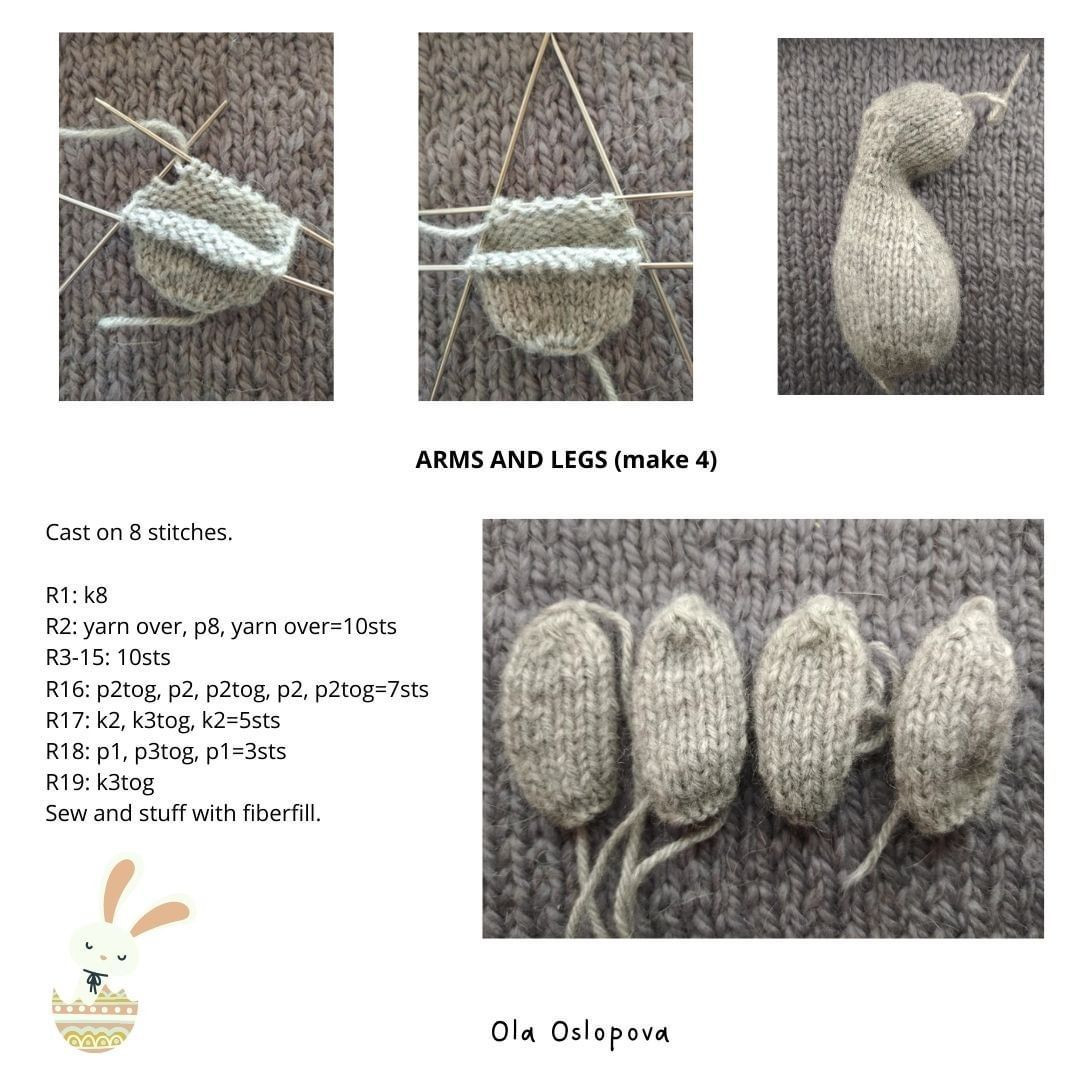 easter rabbit toy free pattern