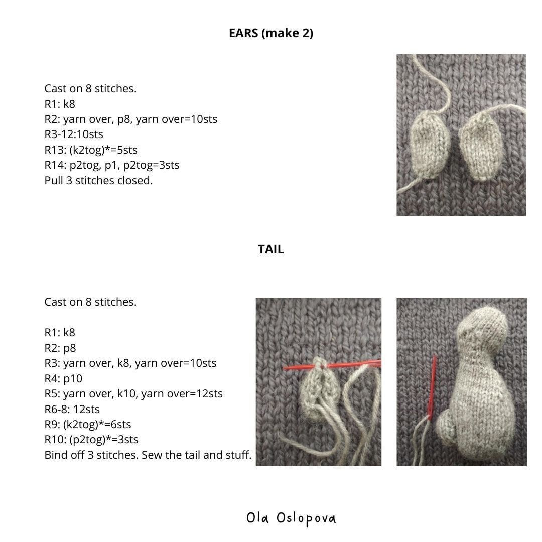 easter rabbit toy free pattern