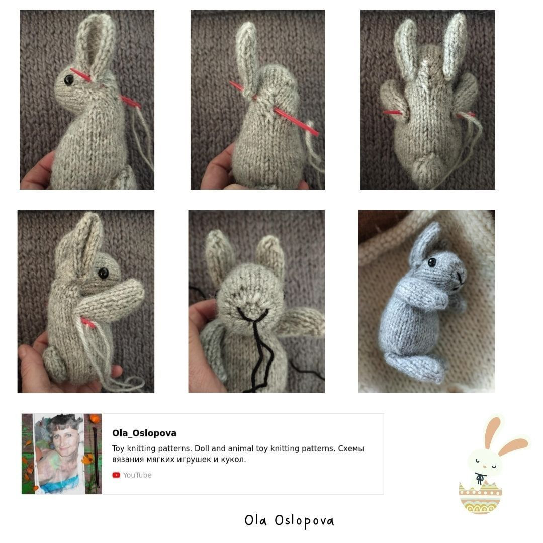 easter rabbit toy free pattern