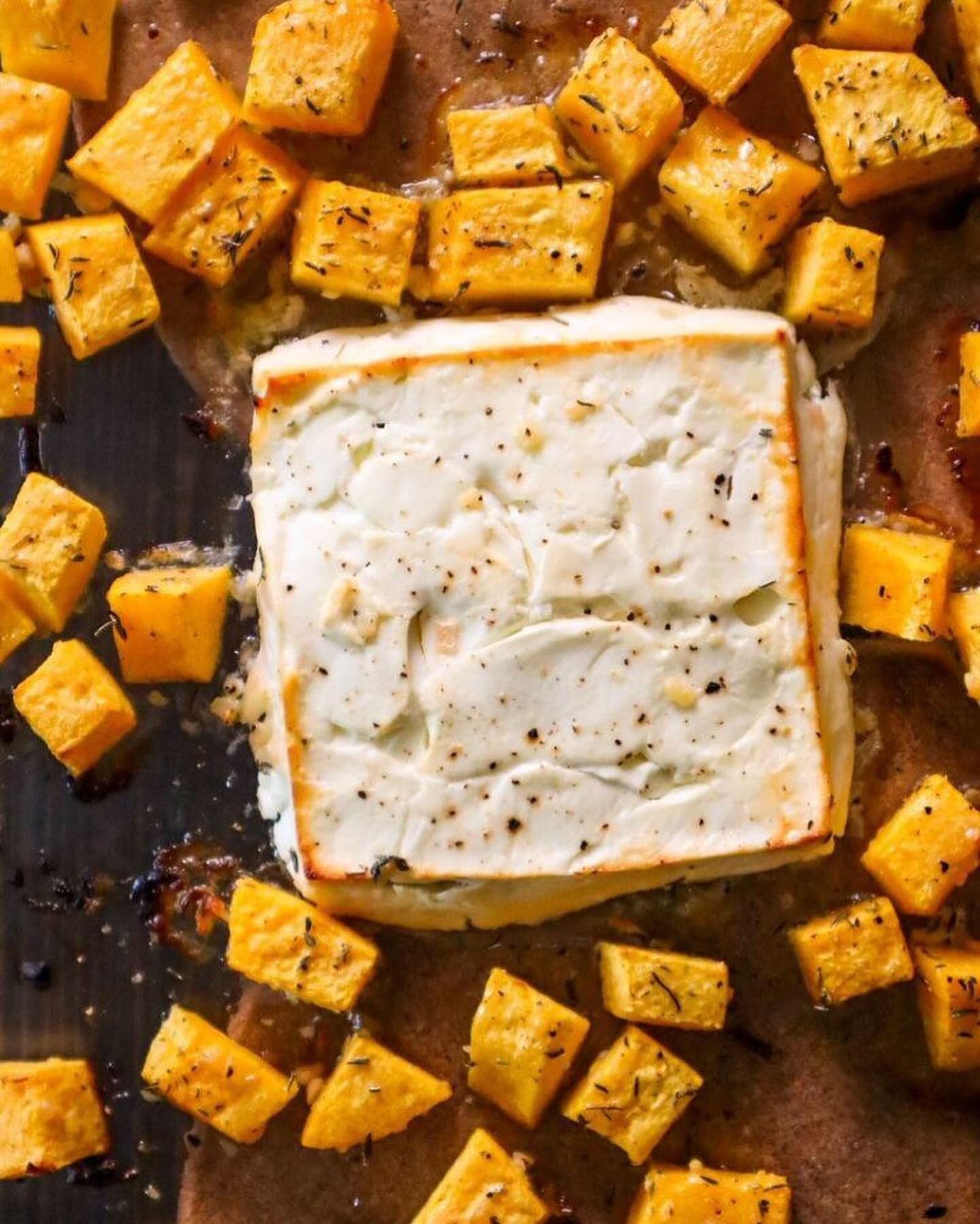 Easy Baked Shrimp, Feta, and Butternut Squash Orzo Pasta: