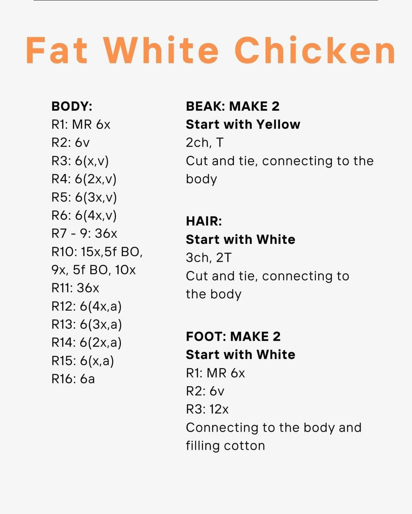 fat white chicken full