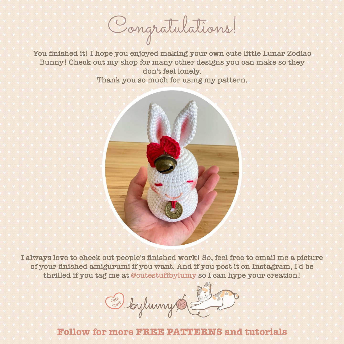 FREE amigurumi pattern Lunar Zodiac Rabbit