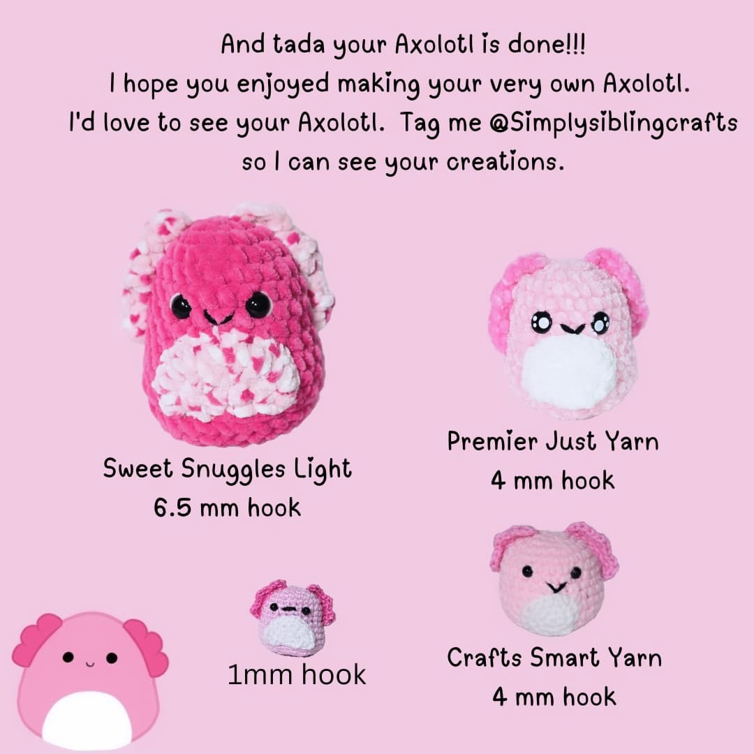 free axolotl pattern