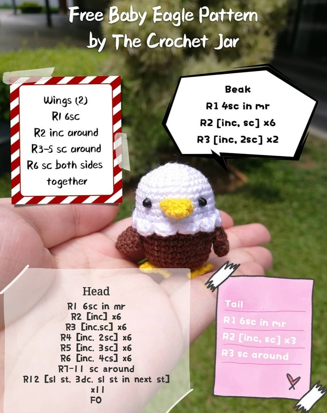 free baby eagle pattern