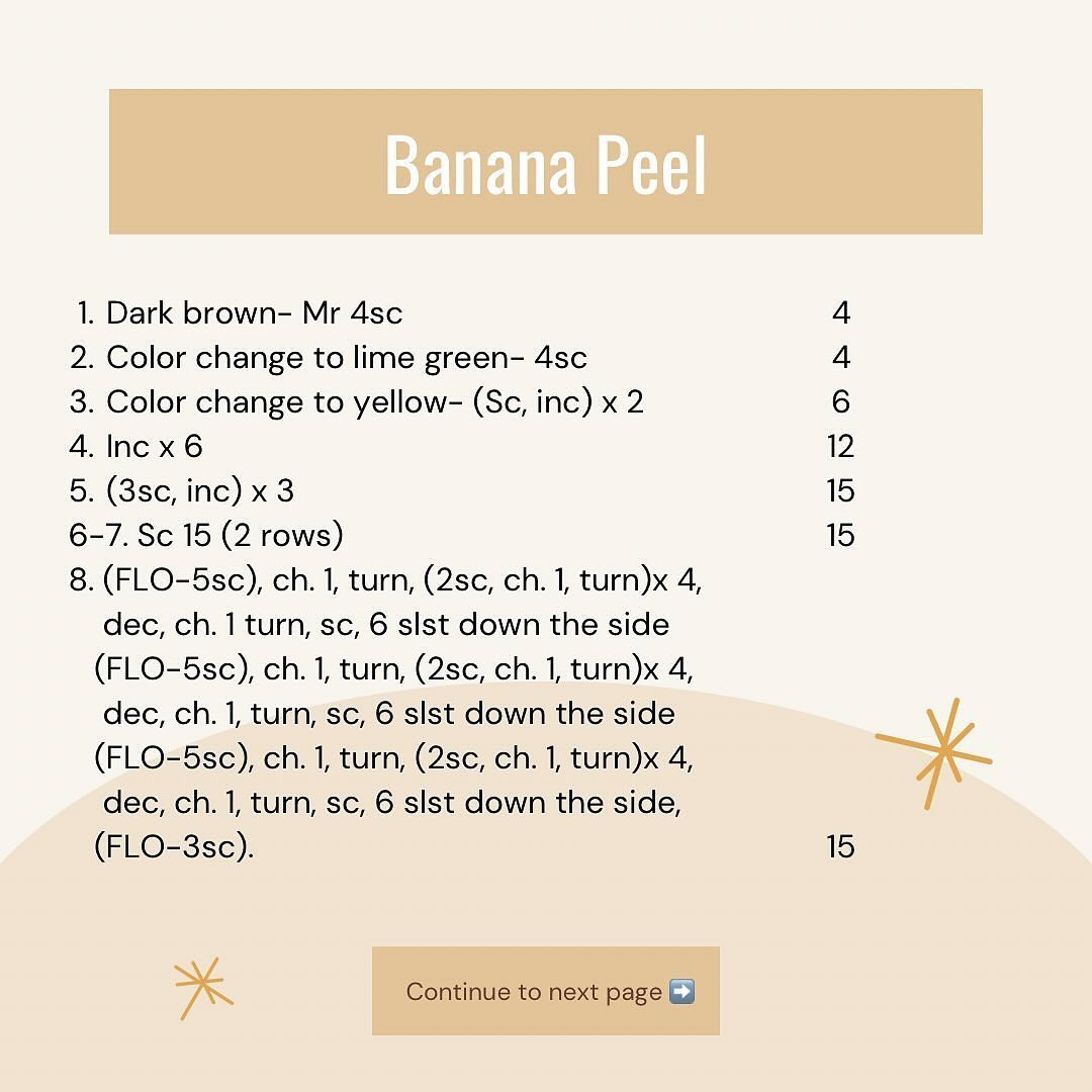 free banana pattern