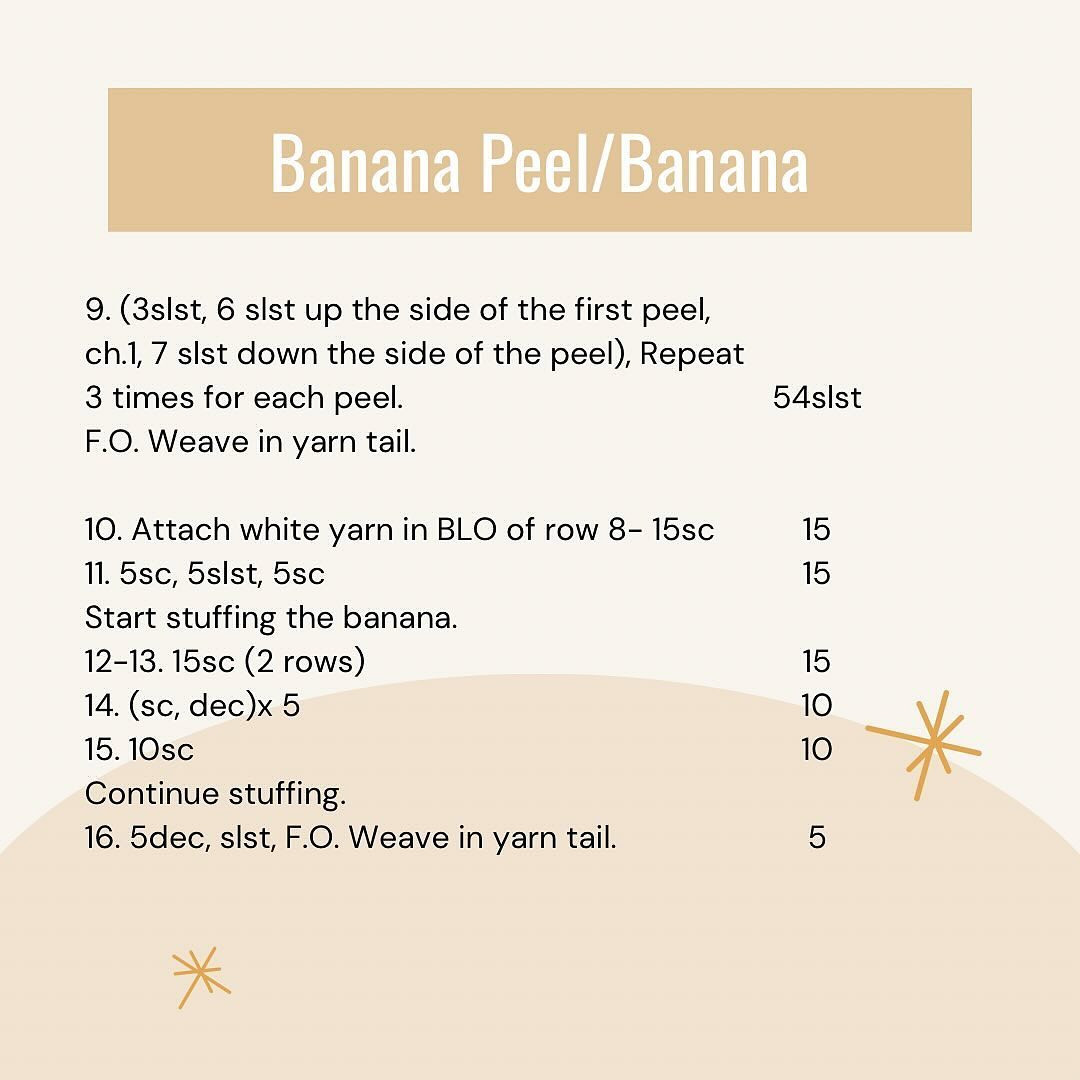 free banana pattern