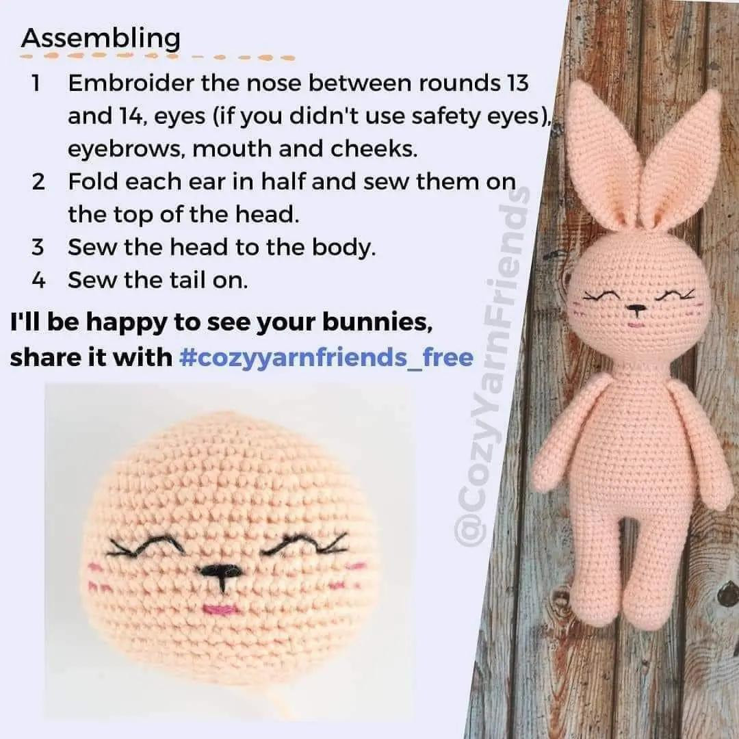 free crochet rabbit pattern