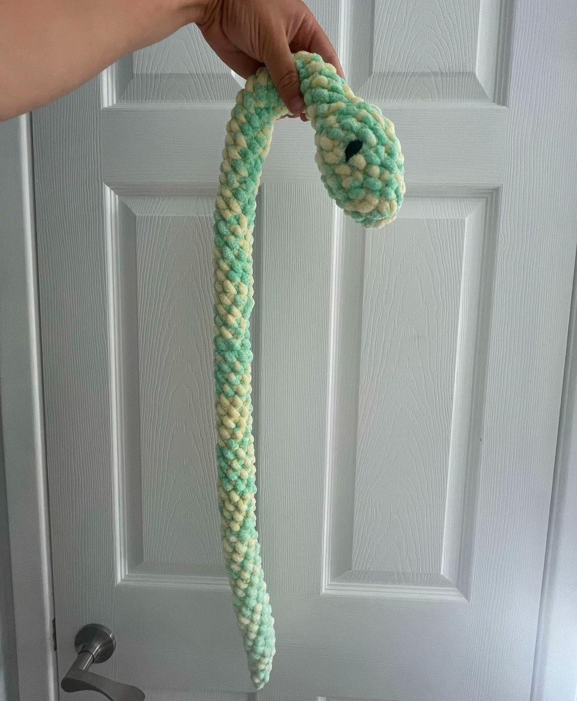 free crochet snake pattern