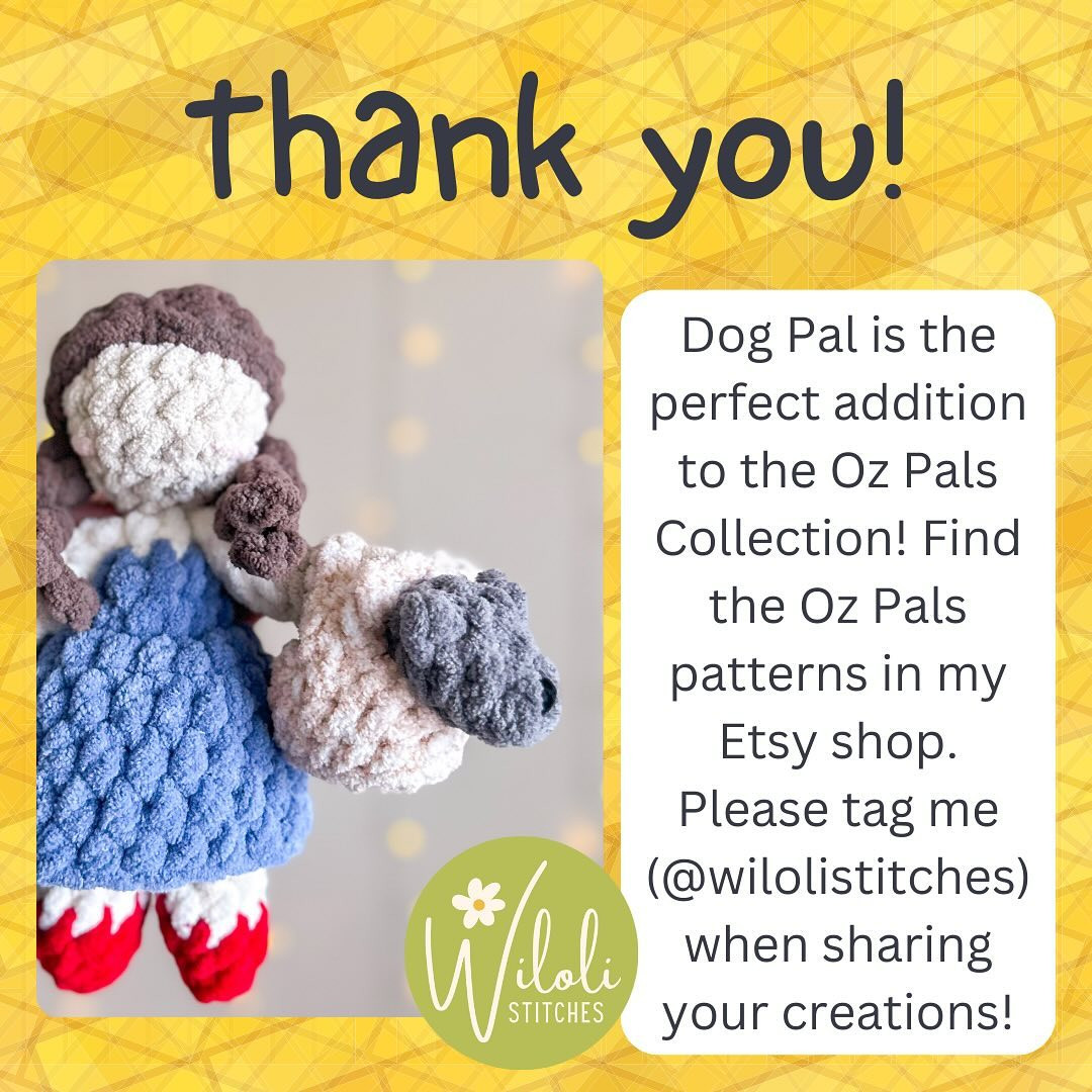 FREE Dog Pal Pattern 🌪️💛