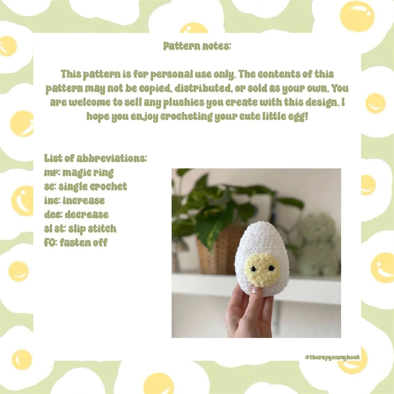 free egg pattern