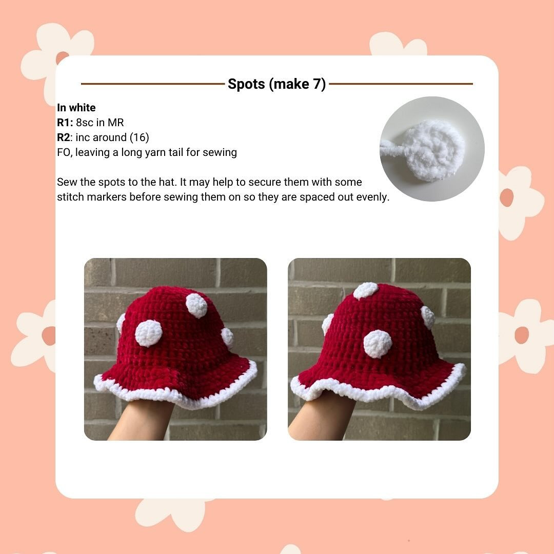 FREE Mushroom Bucket Hat Pattern🍄