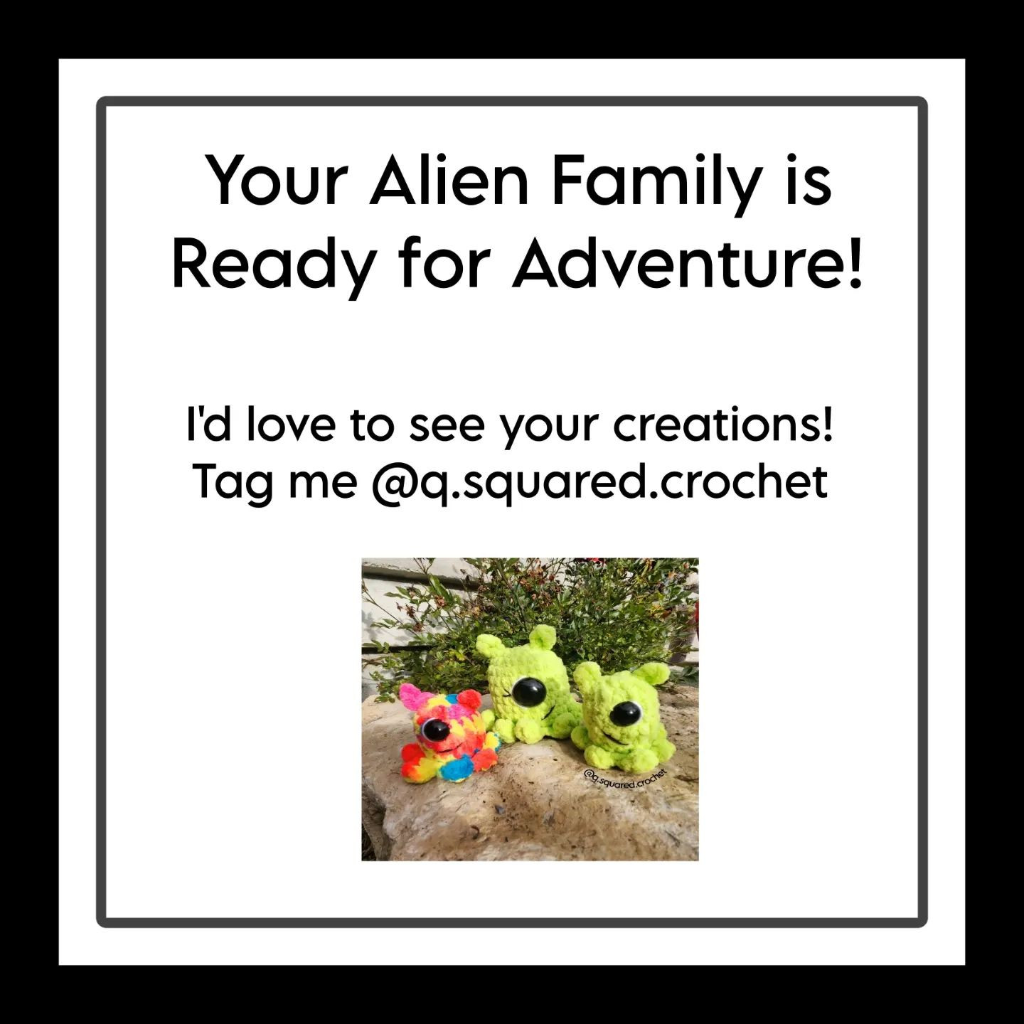 free no sew alien family pattern