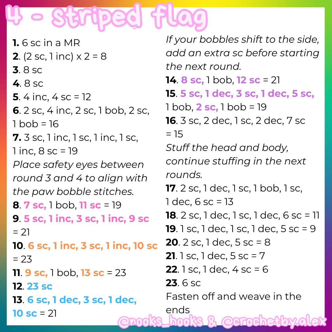 free no sew pride stego pattern