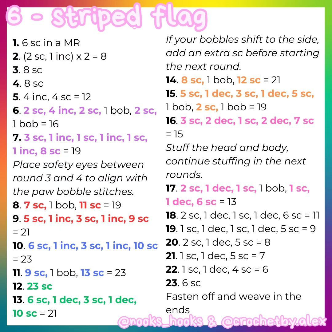 free no sew pride stego pattern