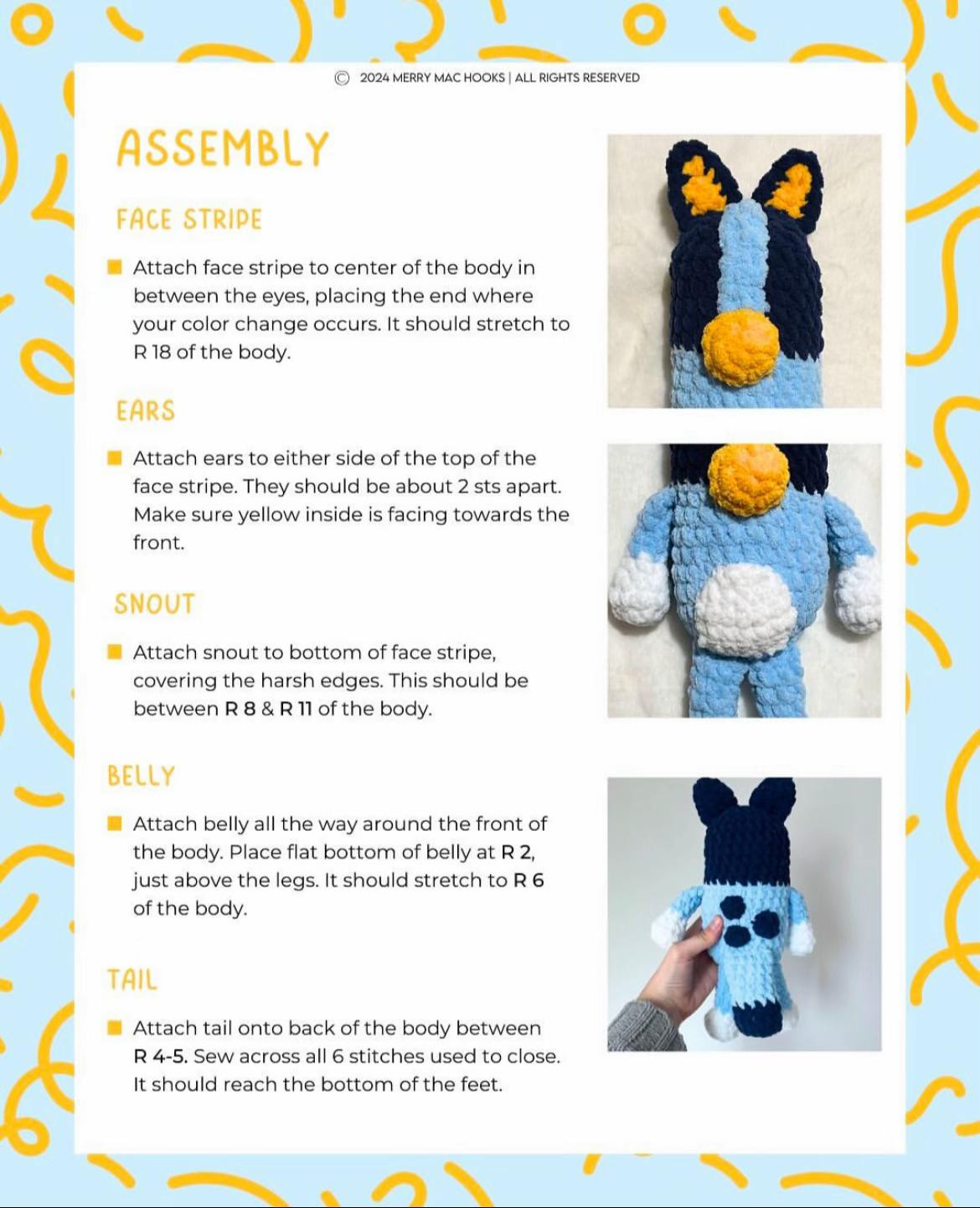 free pattern blue the puppy