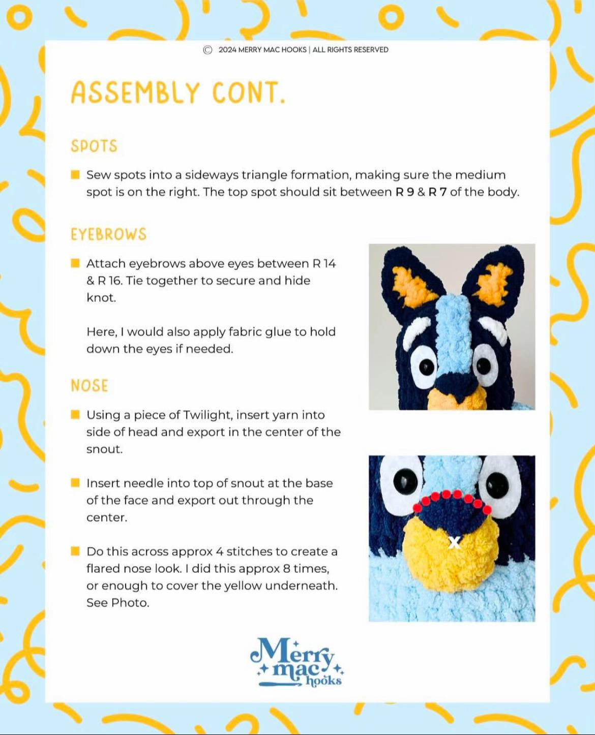 free pattern blue the puppy