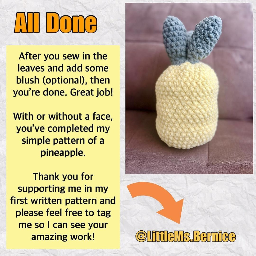 free pattern bob the pineapple