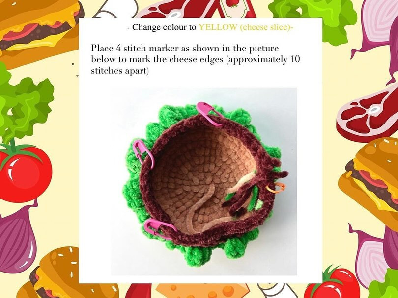 free pattern burger bun