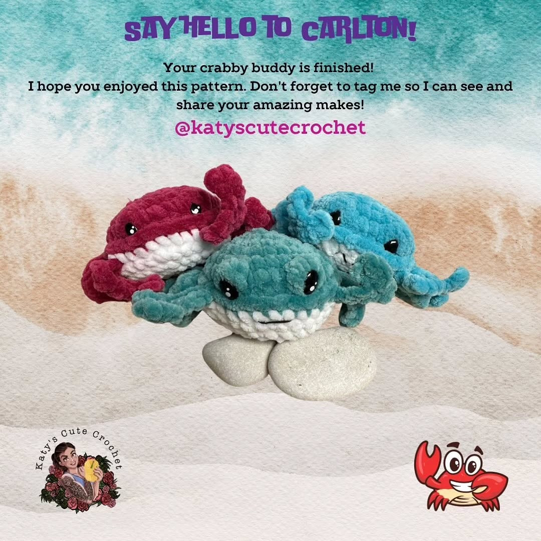 free pattern cariton crab