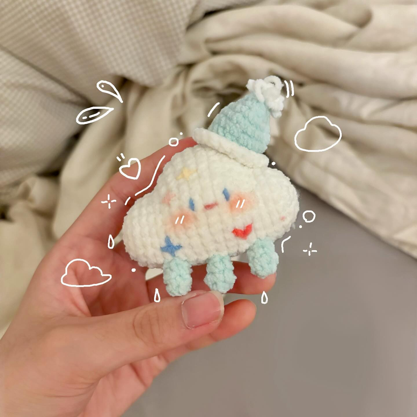 free pattern cloud baby