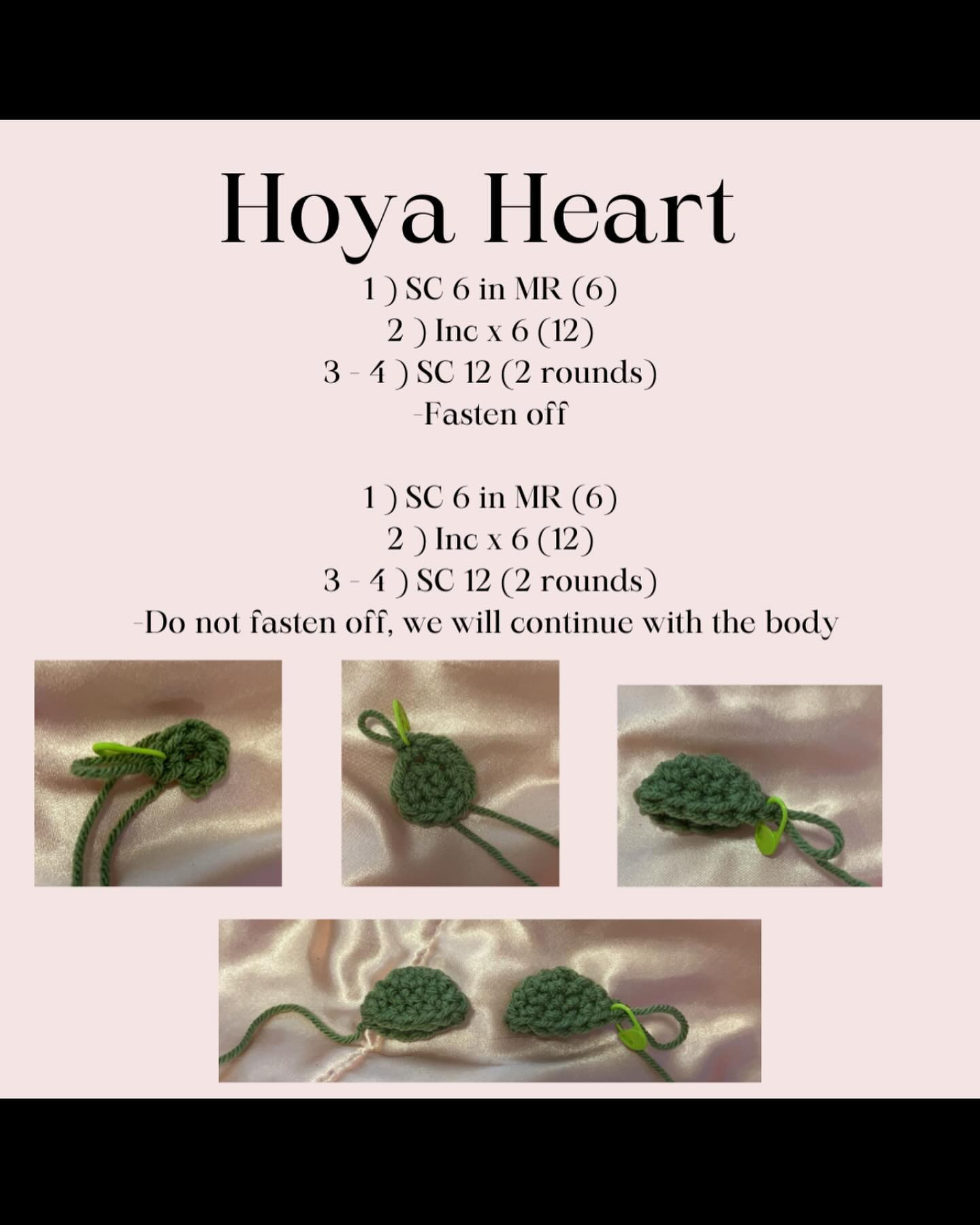 free pattern crochet hoya heart