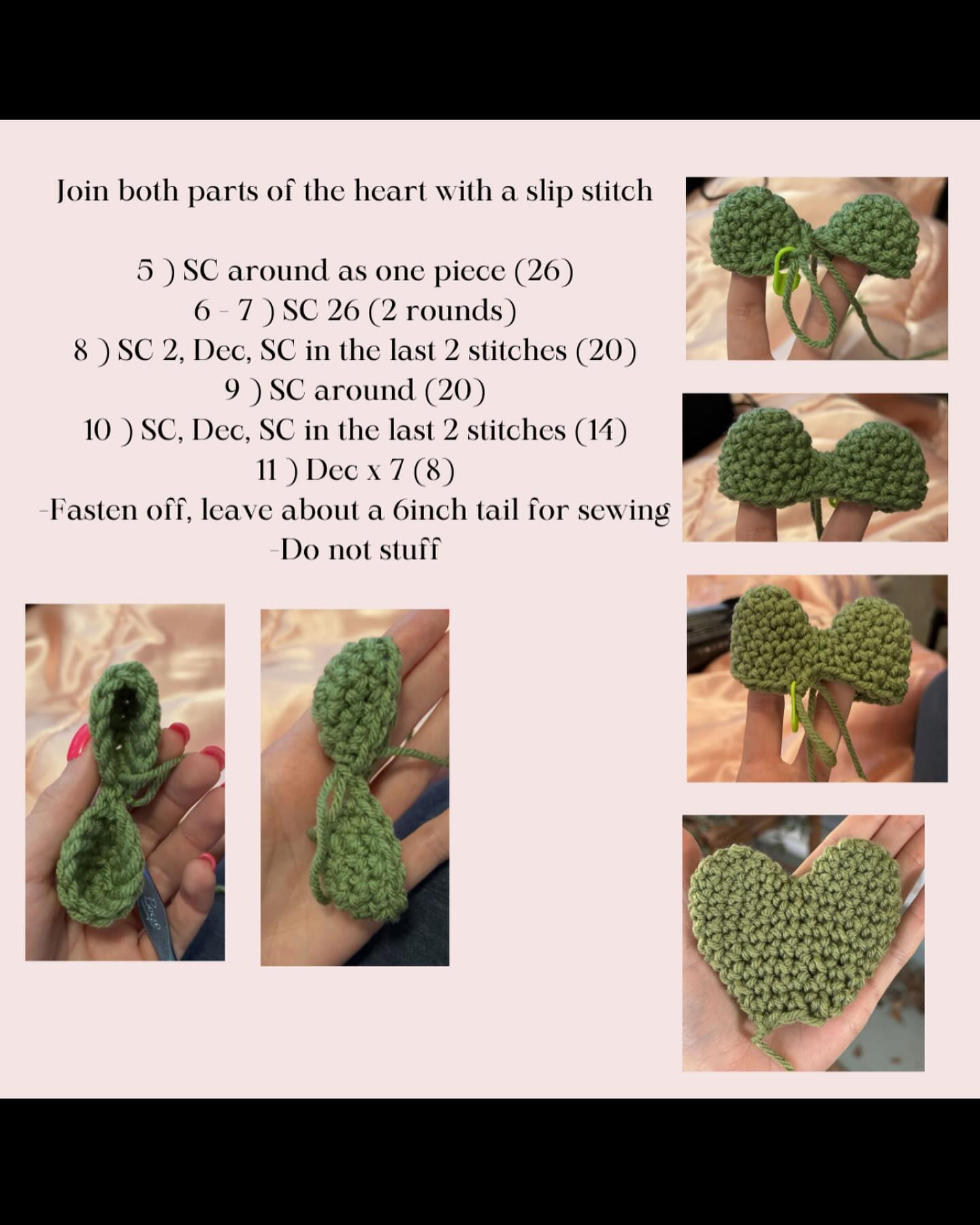 free pattern crochet hoya heart