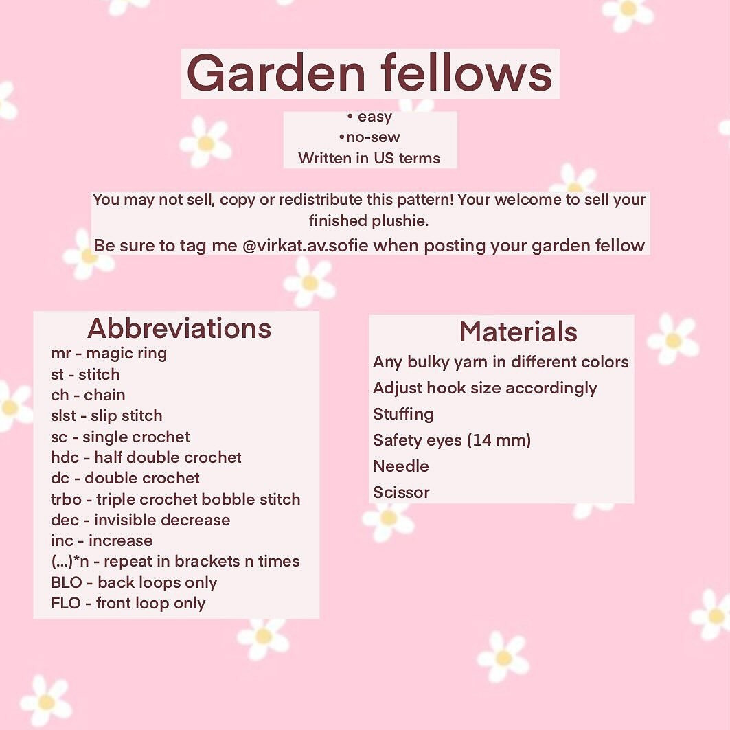 free pattern flower garden fellows