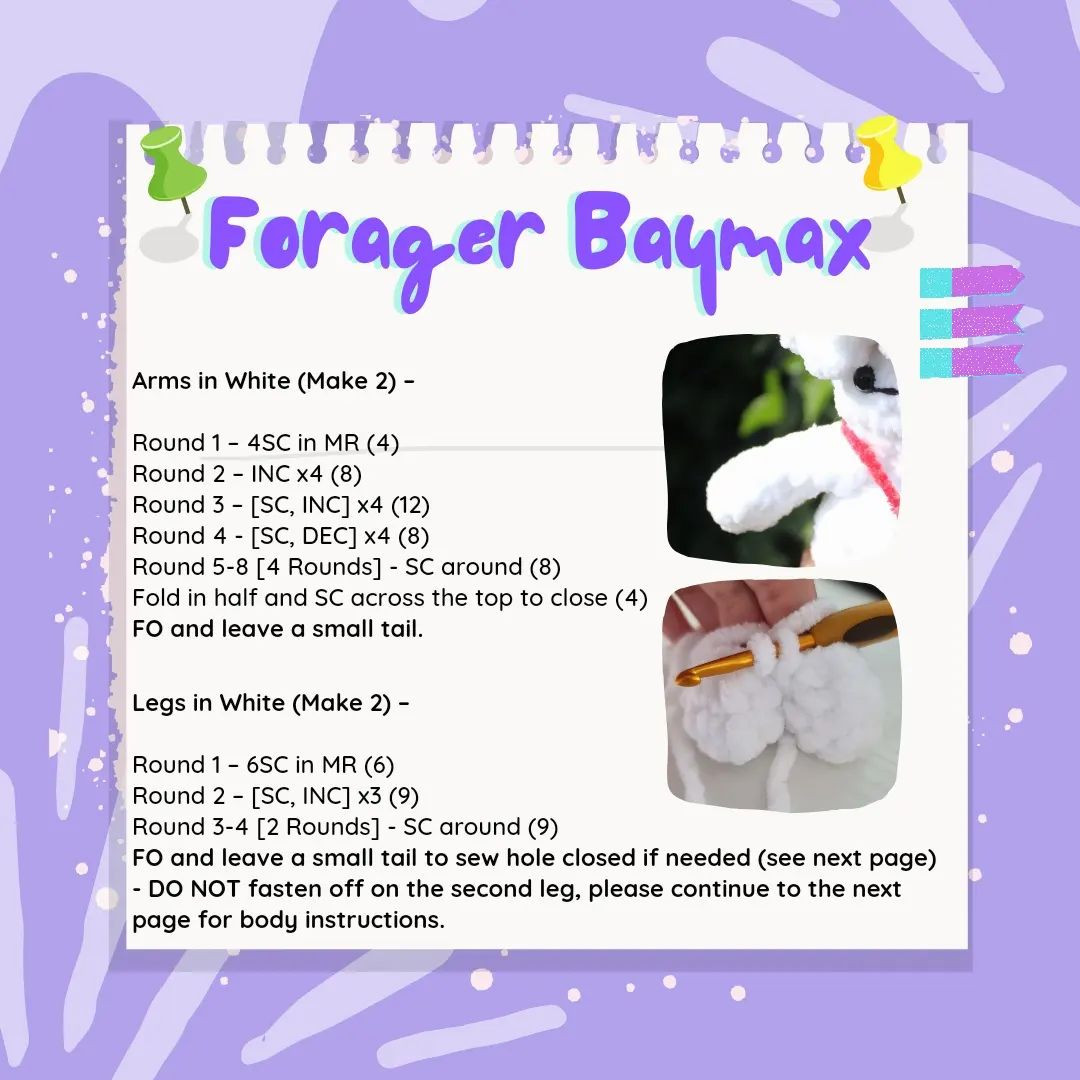 free pattern forgaer baymax