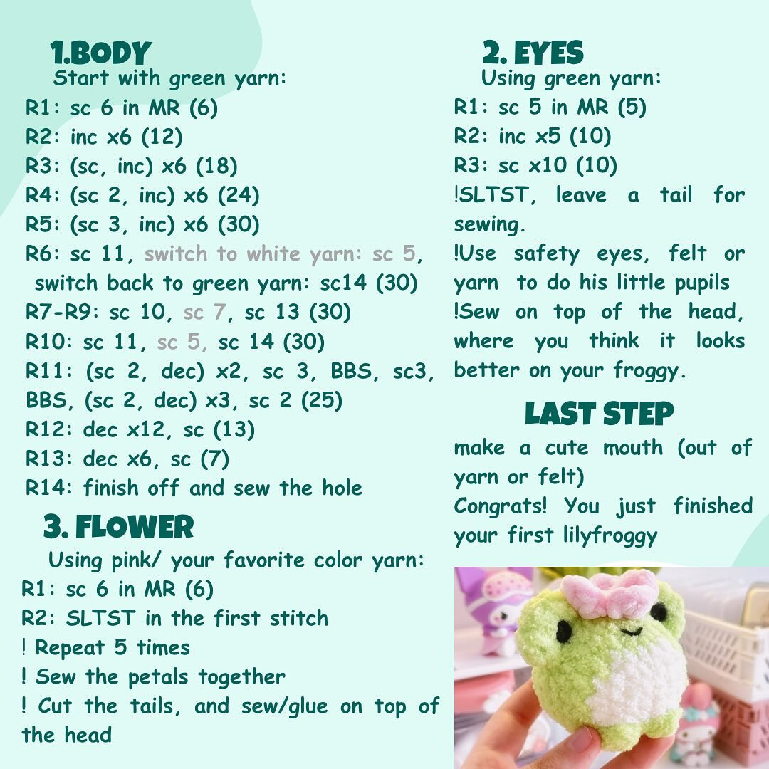 free pattern lilyfroggy pattern