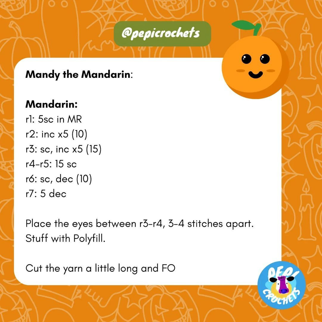 free pattern mandy the mandarin