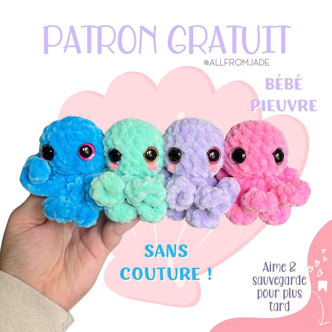 free pattern no sew baby octopus