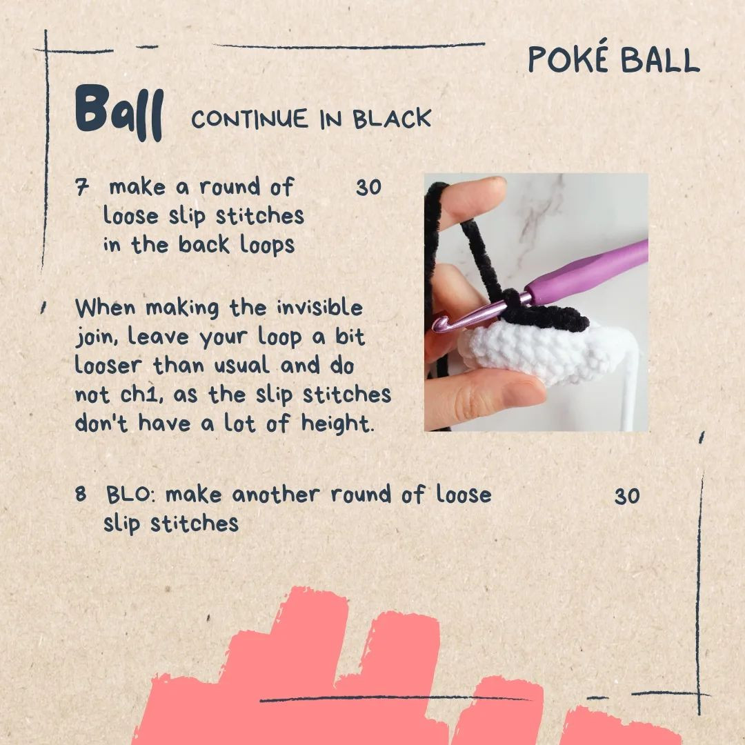 free pattern quick and easy poke ball