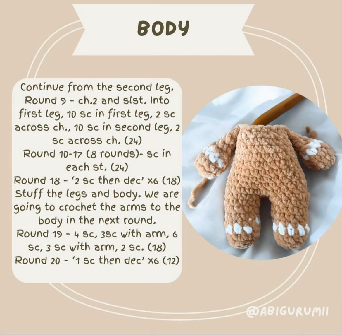 free pattern small gingerbread man