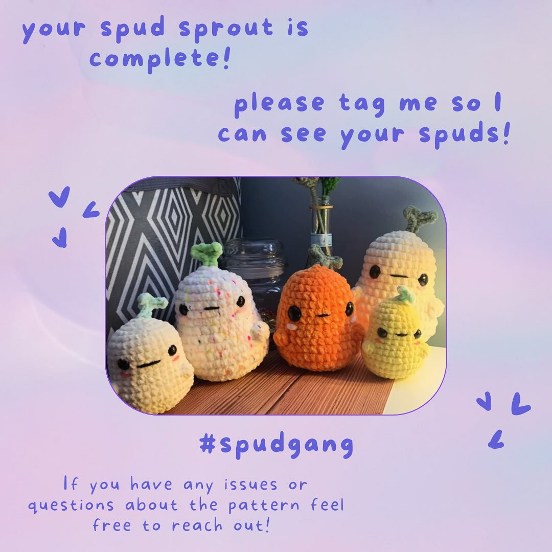 free pattern spud sprout no sew