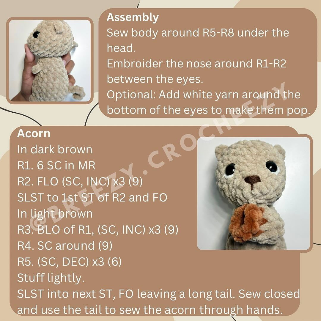 free pattern squirrel