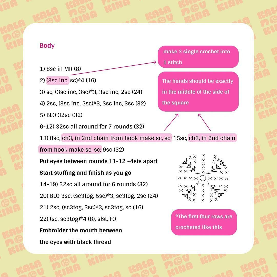 free pattern sushiman 2 in 1