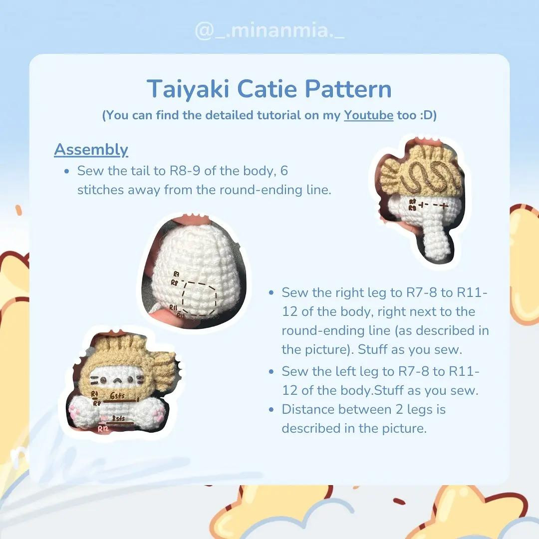 Free pattern Taiyaki Catie